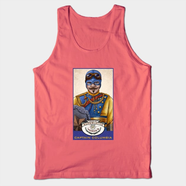 Captain Columbia Tank Top by ChetArt